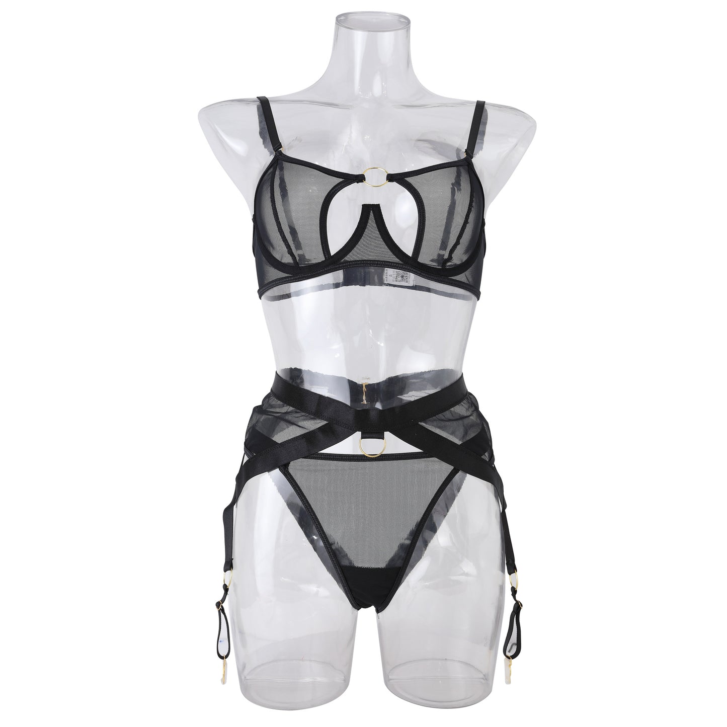 New mesh sexy and comfortable lingerie set, garter belt, Amazon hot selling erotic set