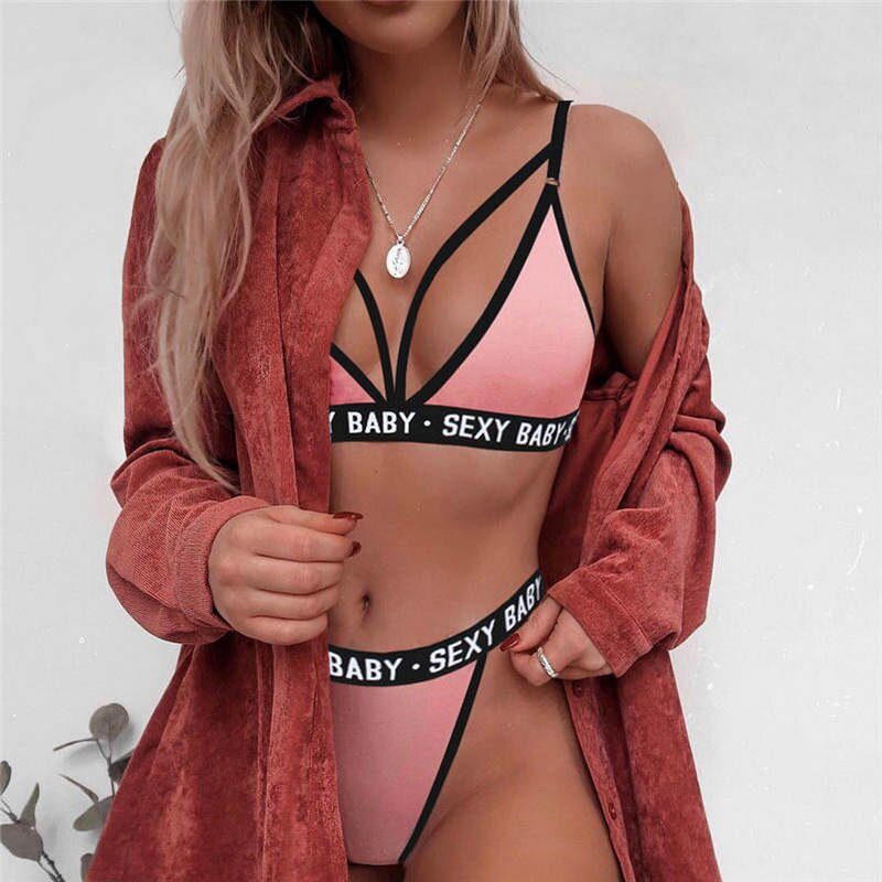 Women Sexy Lingerie Open Bra Panties Set Transparent Lace Underwear Female Lingerie Sexy Hot Erotic Costumes S-3XL Plus Size