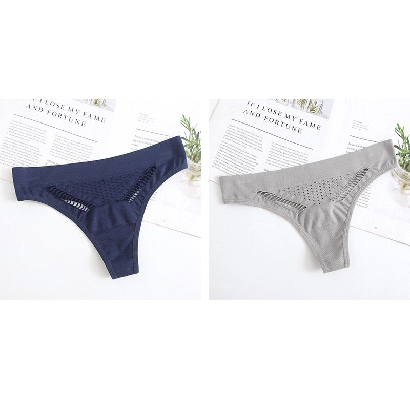 Sexy Seamless Women Sport G-String Panties Women's Soft Comfortable Thongs Underwear Breathable Lingerie Intimates Tangas