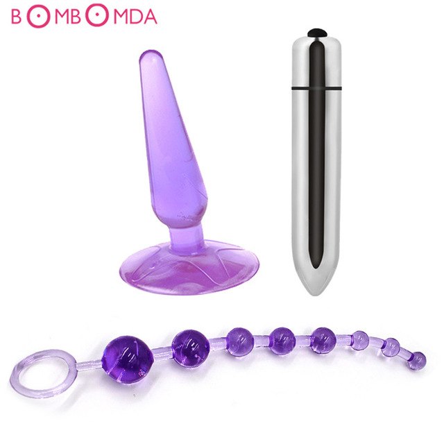 Vaginal G-spot Dildo Vibrator Jelly Anal Plug Sex Toys Butt Plug Anal Beads Vibrator Poweful Suction cup Anal sex Toys