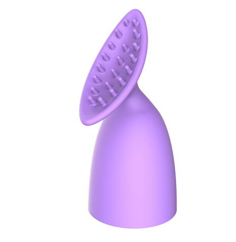 LETEN Silicone Vibrator Cock Ring Head Caps Finger G-spot Rabbit Massager