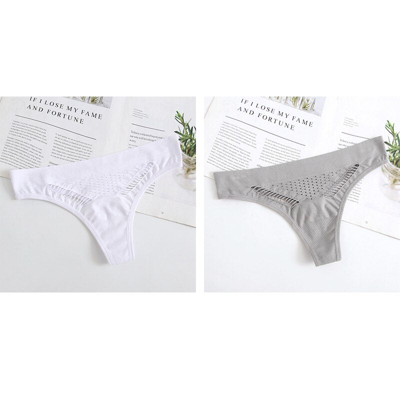 Sexy Seamless Women Sport G-String Panties Women's Soft Comfortable Thongs Underwear Breathable Lingerie Intimates Tangas