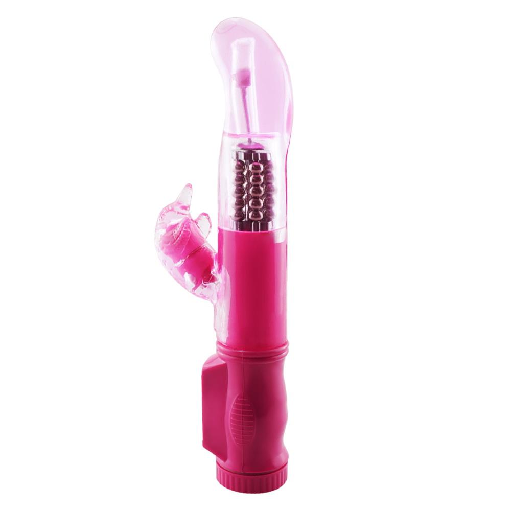 Rechargeable 12 Modes Rotating Rabbit Vibrator Clitoris Stimulator G Spot Dildo Vibrator