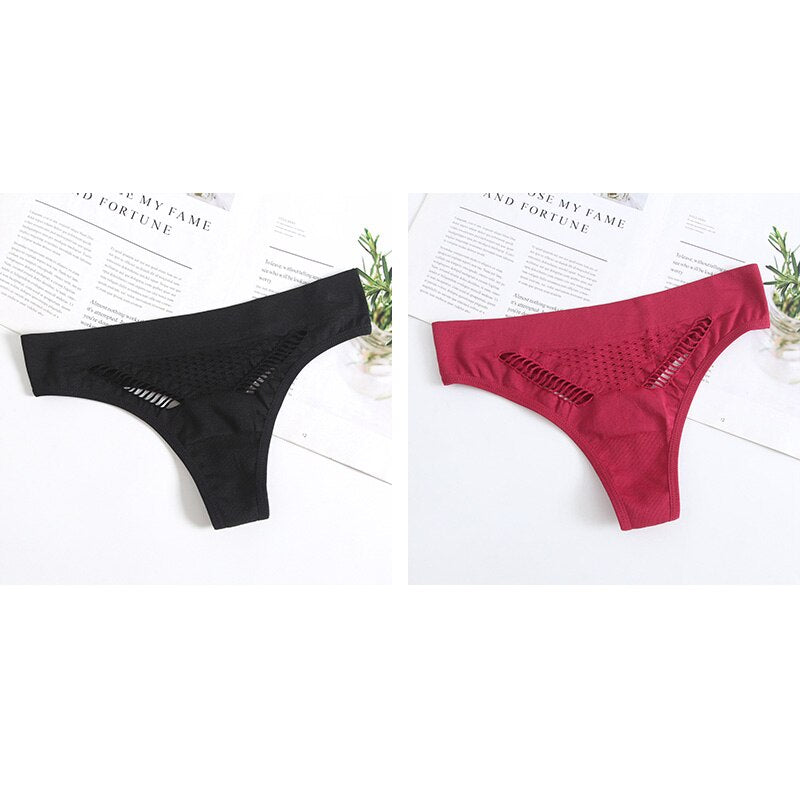 Sexy Seamless Women Sport G-String Panties Women's Soft Comfortable Thongs Underwear Breathable Lingerie Intimates Tangas