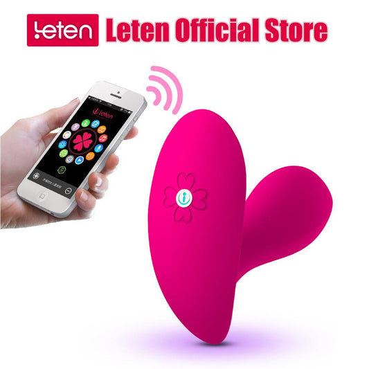 LETEN Wireless Remote Control Vibrator G-spot Wear Dildo 10 Mode Strapless Toys