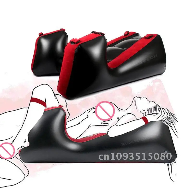 Inflatable Sofa Leg Furniture Force Split Sex Mat With Straps Adult Position Love Couple Bondage BDSM Sexual Toys Chair Cushion