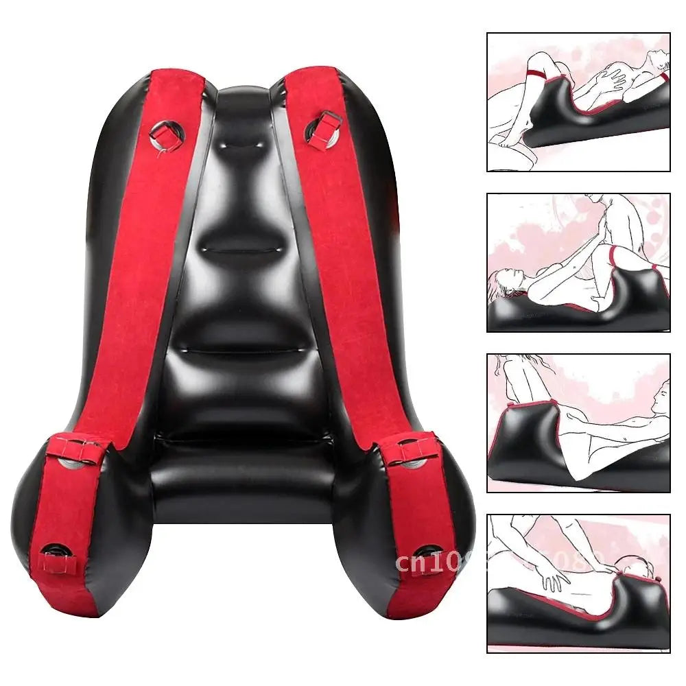 Inflatable Sofa Leg Furniture Force Split Sex Mat With Straps Adult Position Love Couple Bondage BDSM Sexual Toys Chair Cushion